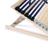 Sommier à lattes sans matelas avec 42 lattes 7 zones 70x200 cm 517186517186