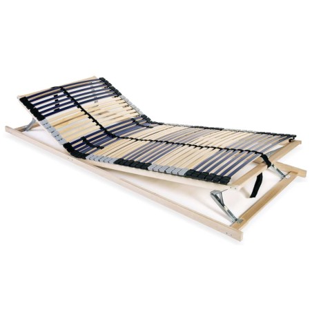 Sommier à lattes sans matelas avec 42 lattes 7 zones 80x200 cm 517187517187