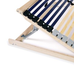 Sommier à lattes sans matelas avec 42 lattes 7 zones 80x200 cm 517187517187