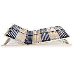 Sommier à lattes sans matelas avec 42 lattes 7 zones 100x200 cm 517189517189