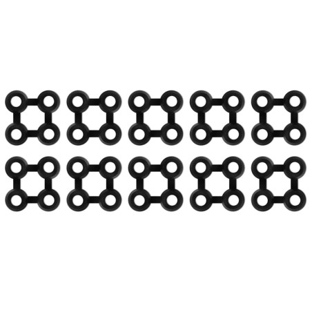 Connecteurs de tapis 10 pcs caoutchouc noir 517190517190