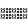 Connecteurs de tapis 10 pcs caoutchouc noir 517190517190