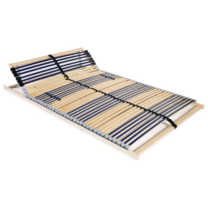 Sommier à lattes sans matelas avec 42 lattes 7 zones 100x200 cm 517196517196