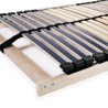 Sommier à lattes sans matelas avec 42 lattes 7 zones 90x200 cm 517205517205