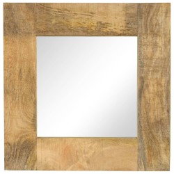 Miroir Bois de manguier massif 50 x 50 cm 517209517209