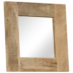 Miroir Bois de manguier massif 50 x 50 cm 517209517209