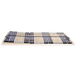 Sommier à lattes sans matelas avec 42 lattes 7 zones 90x200 cm 517210517210
