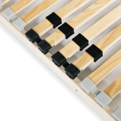 Sommier à lattes sans matelas avec 28 lattes 7 zones 140x200 cm 517213517213