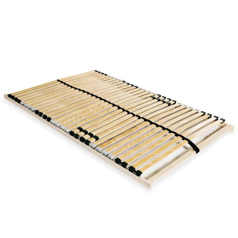 Sommier à lattes sans matelas avec 28 lattes 7 zones 120x200 cm 517214517214