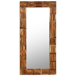 Miroir mural Bois de récupération massif 60 x 120 cm 517221517221