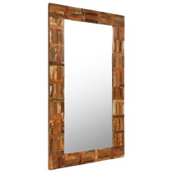 Miroir mural Bois de récupération massif 60 x 120 cm 517221517221