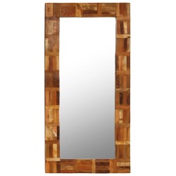 Miroir mural Bois de récupération massif 60 x 120 cm 517221517221