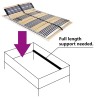 Sommier à lattes sans matelas avec 42 lattes 7 zones 120x200 cm 517222517222