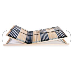 Sommier à lattes sans matelas avec 42 lattes 7 zones 120x200 cm 517223517223