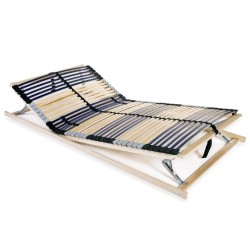 Sommier à lattes sans matelas avec 42 lattes 7 zones 140x200 cm 517236517236