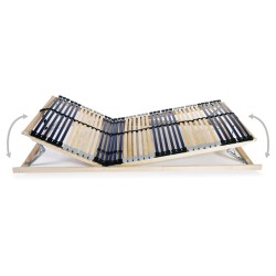 Sommier à lattes sans matelas avec 42 lattes 7 zones 140x200 cm 517236517236