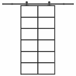 Porte coulissante et quincaillerie ESG verre et aluminium 517241517241