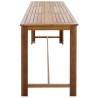 Table de bar Bois d'acacia massif 150x70x105 cm 517254517254