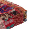 Pouf carré en coton fait à la main 50 x 50 x 12 cm Rouge 517257517257
