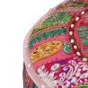 Pouf rond en coton en patchwork fait à la main 40 x 20 cm Rose 517258517258