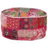 Pouf rond en coton en patchwork fait à la main 40 x 20 cm Rose 517258517258