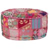Pouf rond en coton en patchwork fait à la main 40 x 20 cm Rose 517258517258