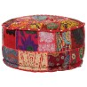 Pouf rond en coton fait à la main 40 x 20 cm Rouge 517260517260