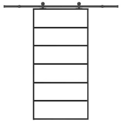 Porte coulissante et quincaillerie ESG verre et aluminium 517267517267