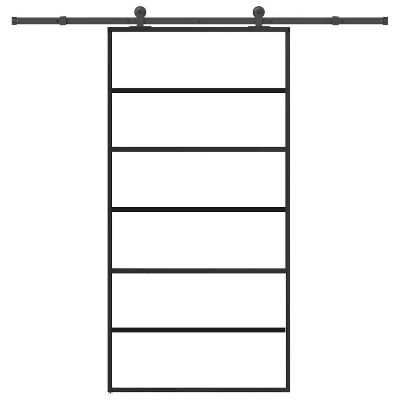 Porte coulissante et quincaillerie ESG verre et aluminium 517267517267