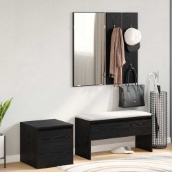 Ensemble de meubles d'entrée 3 pcs Chêne noir 80 x 31 x 40 cm 517271517271