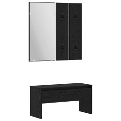 Ensemble de meubles d'entrée 3 pcs Chêne noir 80 x 31 x 40 cm 517271517271