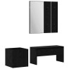 Ensemble de meubles d'entrée 5 pcs Bois d'ingénierie 517272517272