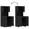 Cabinet pour lave-linge 2 pcs Chêne noir 70,5 x 71,5 x 181,5 cm 517273517273