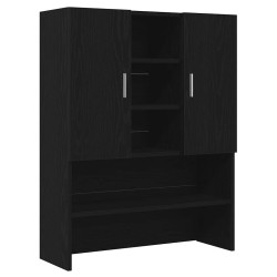 Cabinet pour lave-linge 2 pcs Chêne noir 70,5 x 71,5 x 181,5 cm 517273517273