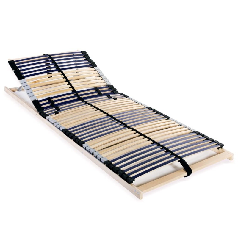 Sommier à lattes sans matelas avec 42 lattes 7 zones 70x200 cm 517276517276