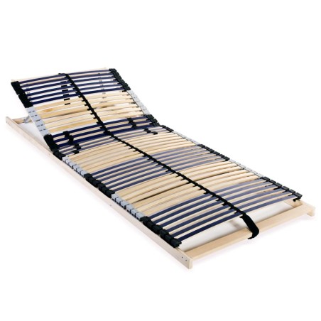 Sommier à lattes sans matelas avec 42 lattes 7 zones 70x200 cm 517276517276