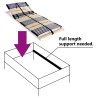 Sommier à lattes sans matelas avec 42 lattes 7 zones 70x200 cm 517276517276