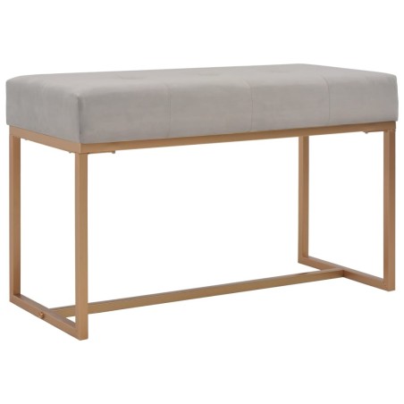 Banc 80 cm Gris Velours 517278517278