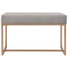 Banc 80 cm Gris Velours 517278517278