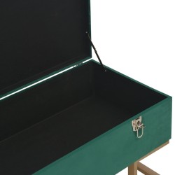 Banc avec compartiment de rangement 105 cm Vert Velours 517282517282