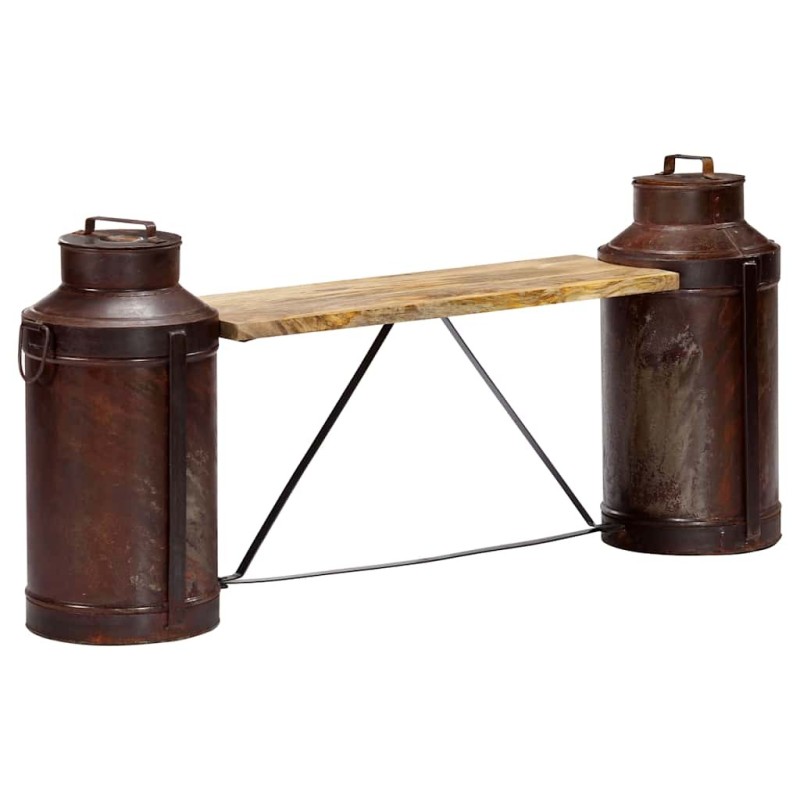 Banc bouteille de lait 150x33x64 cm Bois de manguier solide 517284517284