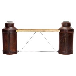 Banc bouteille de lait 150x33x64 cm Bois de manguier solide 517284517284