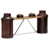 Banc bouteille de lait 150x33x64 cm Bois de manguier solide 517284517284