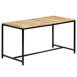 Table à manger 140x70x75 cm Bois de manguier massif brut 517285517285
