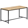 Table à manger 140x70x75 cm Bois de manguier massif brut 517285517285