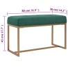 Banc 80 cm Vert Velours 517287517287