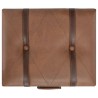 Tabouret de rangement 40 cm Marron Similicuir 517288517288