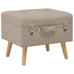 Tabouret de rangement 40 cm Beige Tissu 517290517290