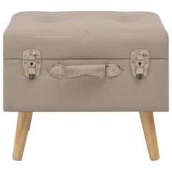 Tabouret de rangement 40 cm Beige Tissu 517290517290