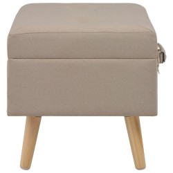 Tabouret de rangement 40 cm Beige Tissu 517290517290